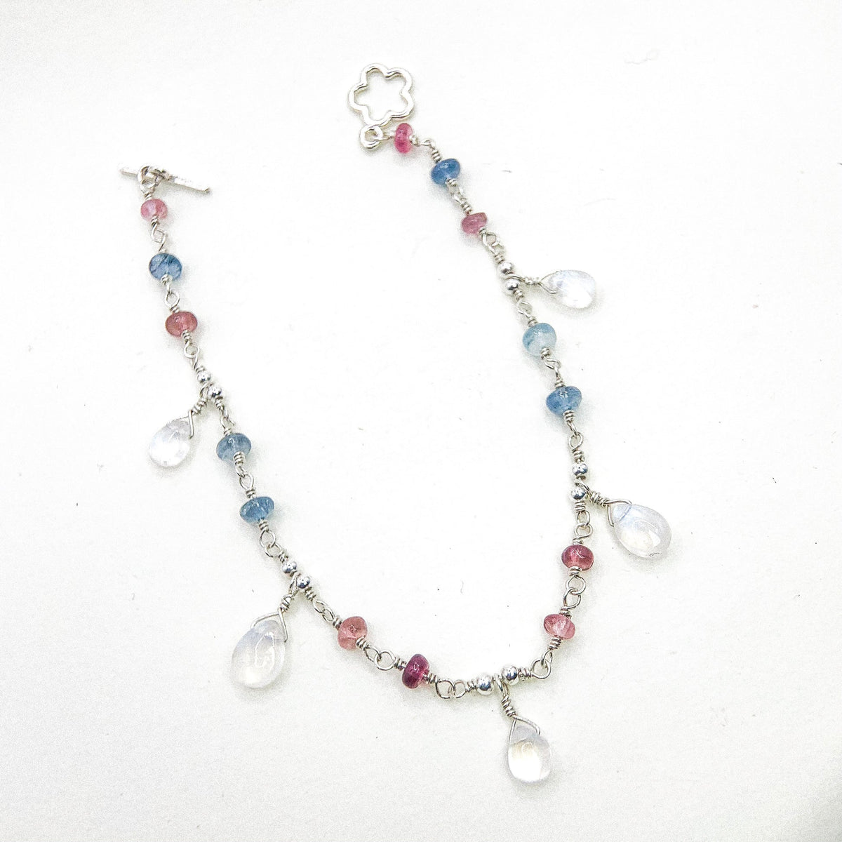 Big Double Link Silver Bracelet
