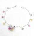 Sapphire Bloom Silver Bracelet